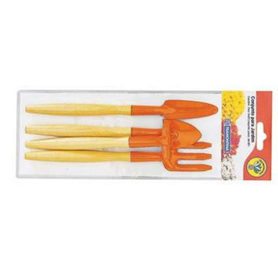 JGO. 4 HERRAMIENTAS JARDIN TRAMONTINA