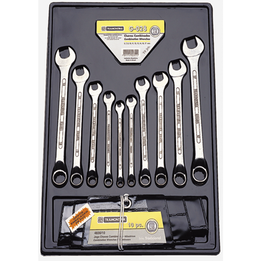 JGO. 10 LLAVES COMBINADAS TRAMONTINA