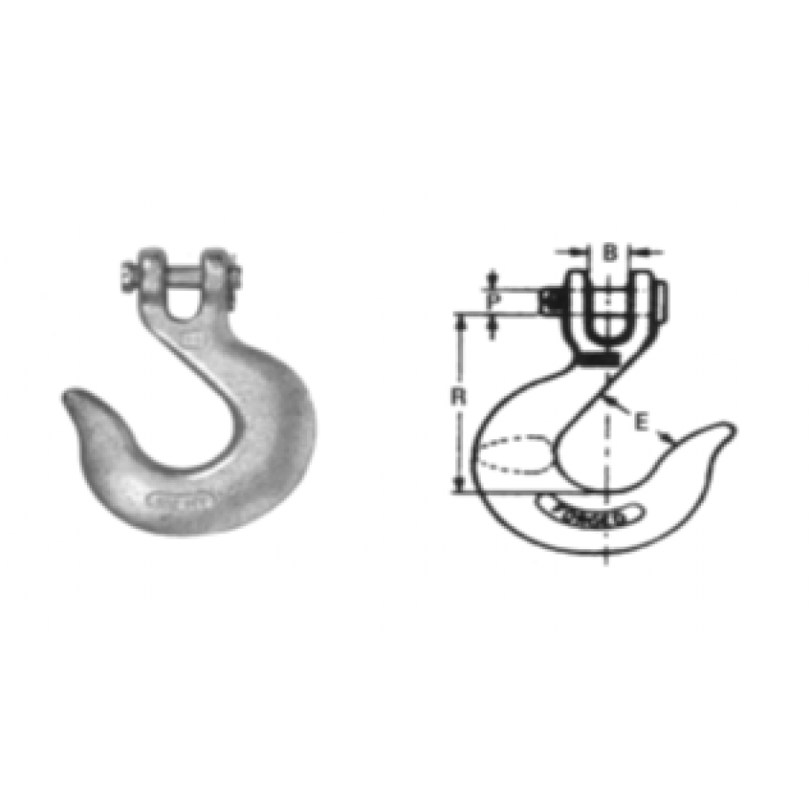 GANCHO CONABRAZADERA CROMADO AZUL 3/8