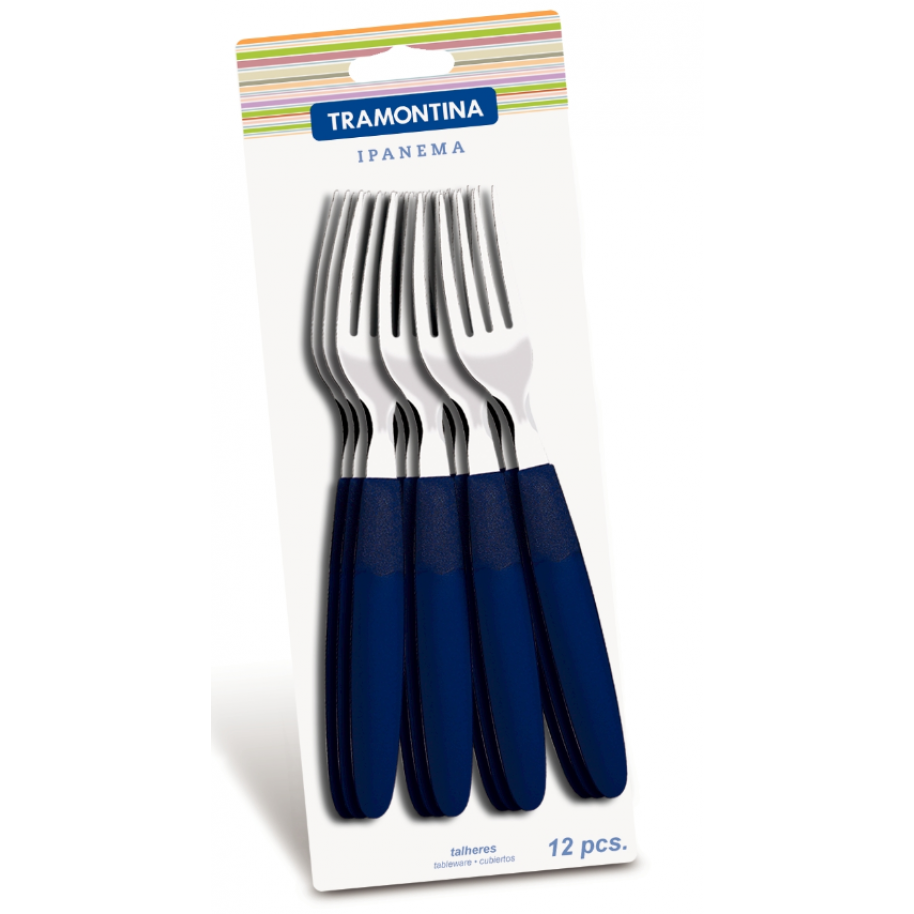 TENEDOR TRAMONTINA IPANEMA AZUL