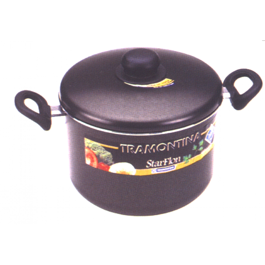 OLLA CON DOS ASAS Y TAPA TRAMONTINA