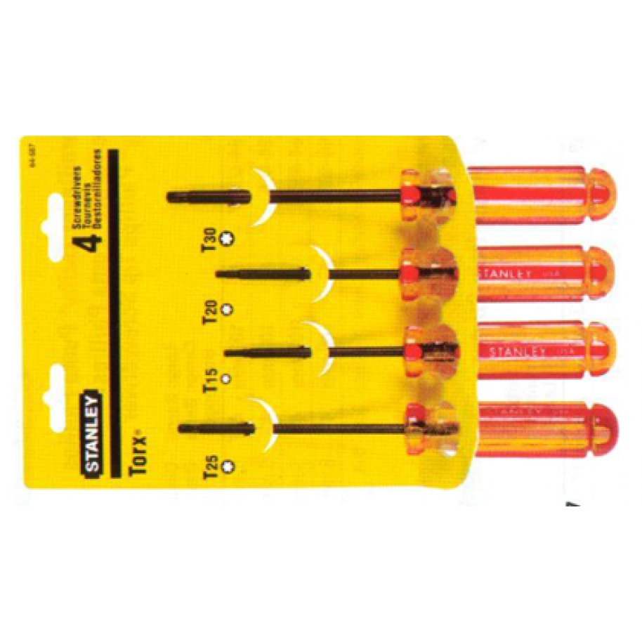 JUEGO 4 DESTORNILLADORES STANLEY HANDYMAN TORX