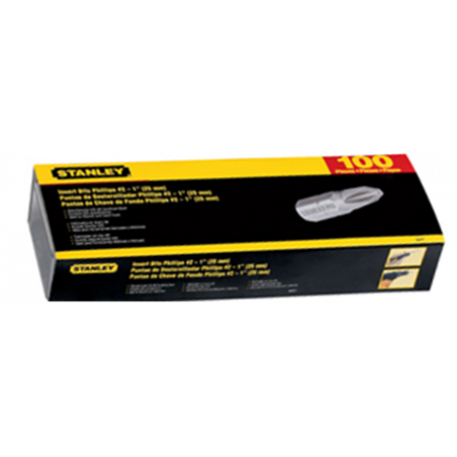 JUEGO 100 PUNTAS STANLEY PH 2x25mm