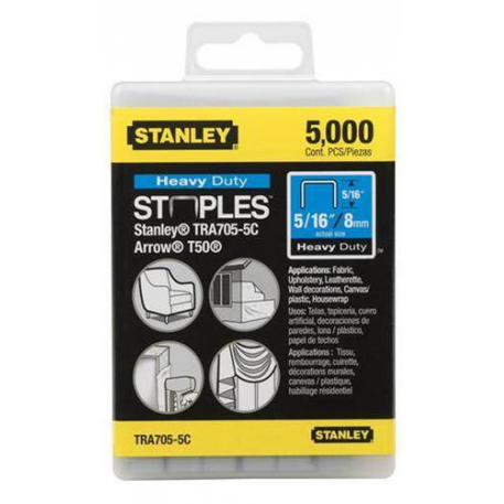 CAJA DE 5000 GRAMPAS STANLEY 3/8