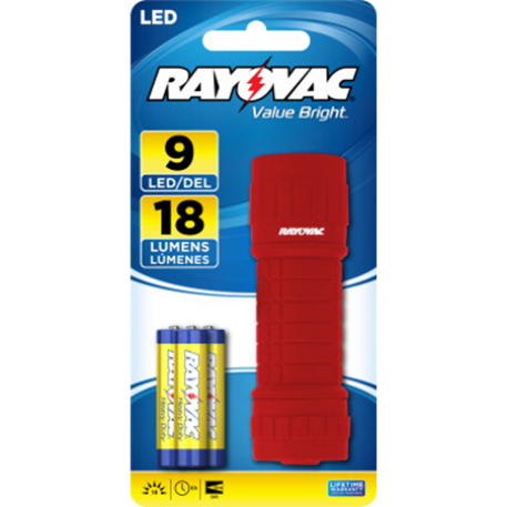 LINTERNA RAYOVAC 9 LED