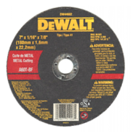 DISCO DEWALT CORTE METAL 180x3.2mm