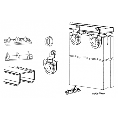 SISTEMA CORREDIZO PLACARD AJUSTE MANUAL 47