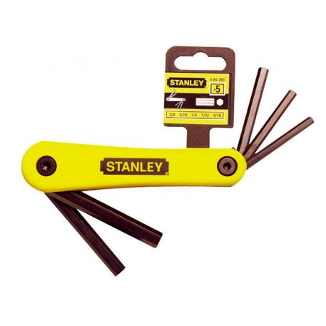 JUEGO 5 LLAVES HEXAGONALES STANLEY