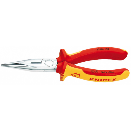 ALICATE MEDIA CANA RECTA KNIPEX V.D.E. 160mm