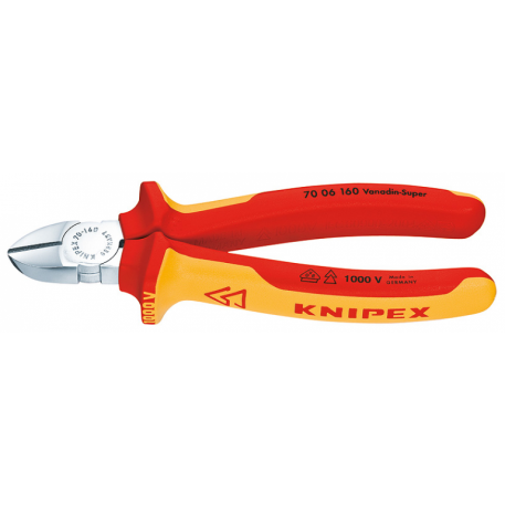 ALICATE CORTE OBLICUO KNIPEX AISLACION V.D.E.