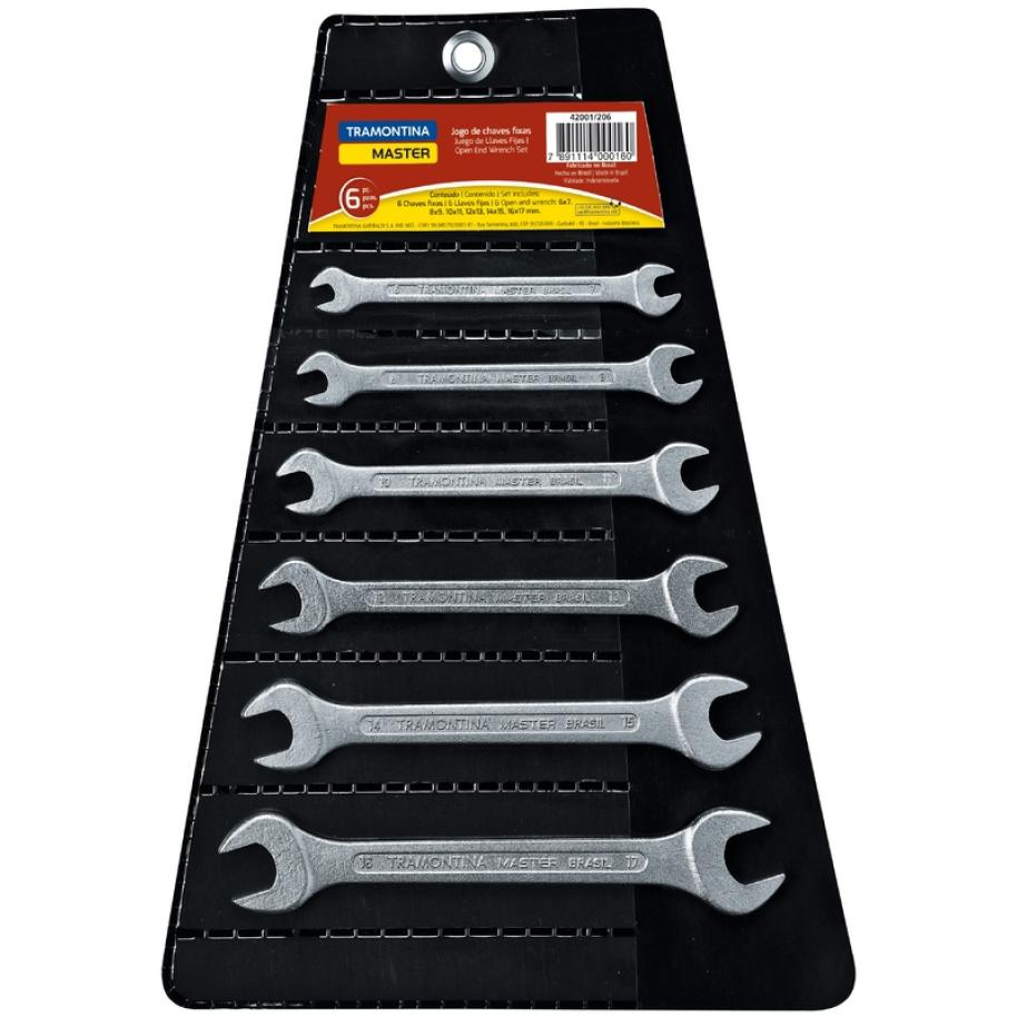 JGO. 6 LLAVES FIJAS TRAMONTINA 6 a 17mm