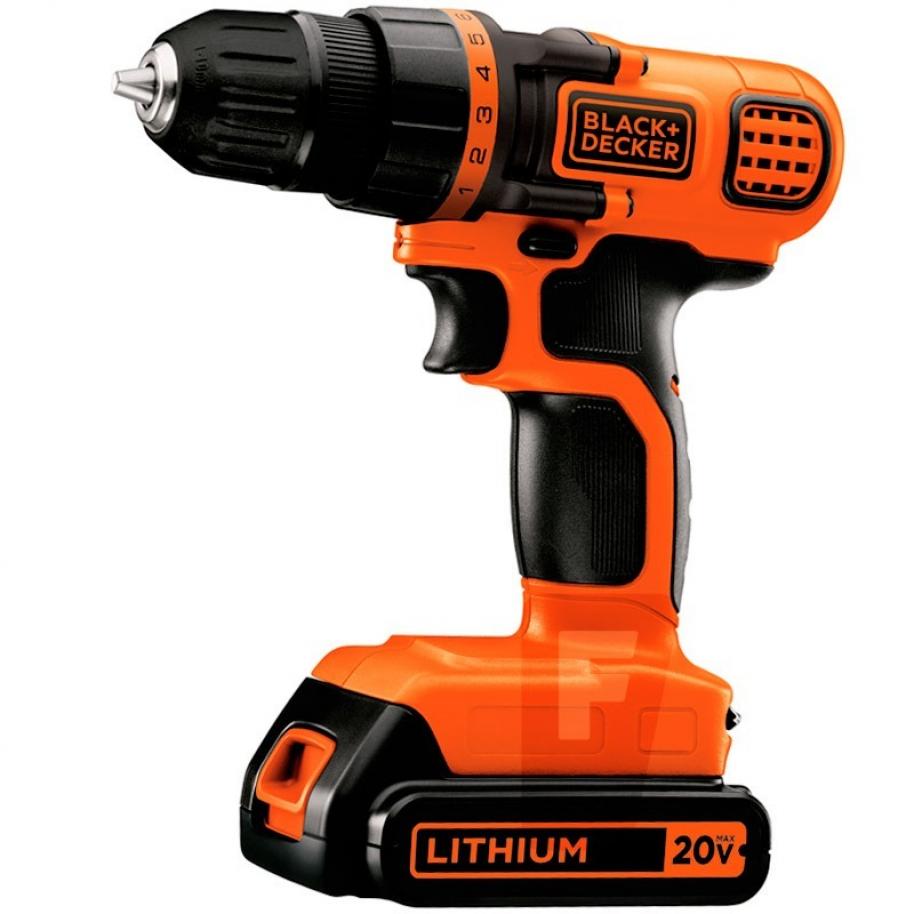 TALADRO INALAMBRICO BLACK + DECKER LITIO