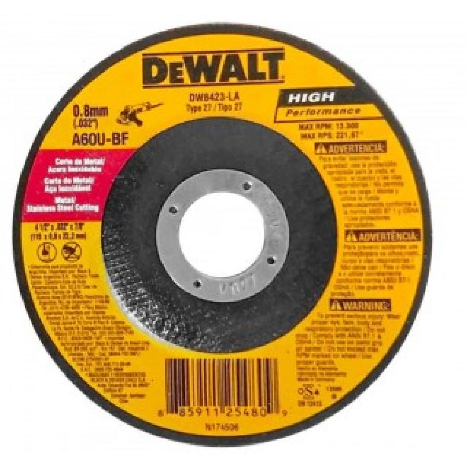 DISCO DE CORTE DEWALT 115 x 0,80mm