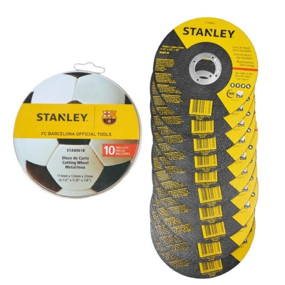 LATA DE 10 DISCOS STANLEY 115 x 1mm