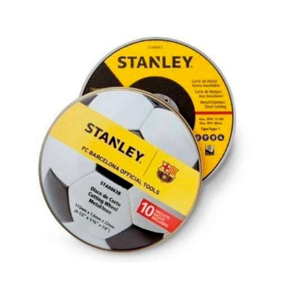 LATA DE 10 DISCOS STANLEY 115 x 1.6mm