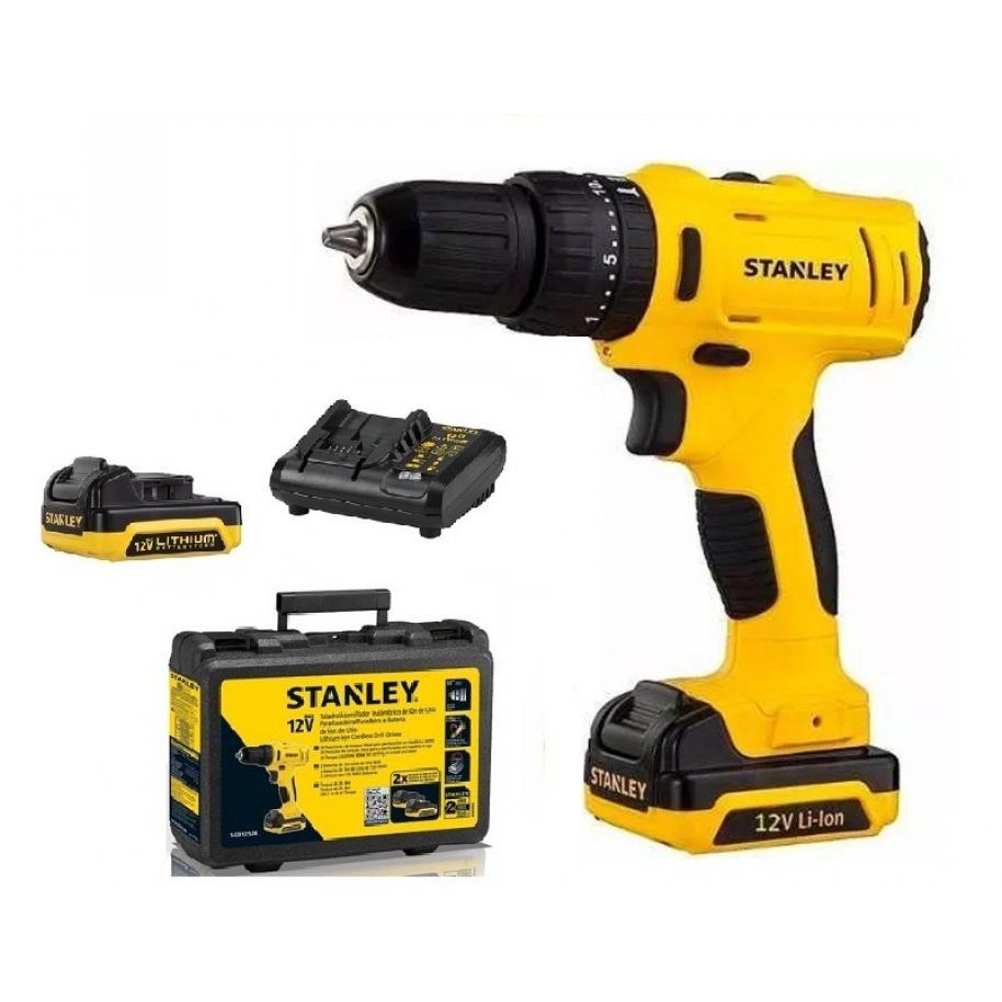 TALADRO PERCUTOR INALAMBRICO EN KIT 12V STANLEY