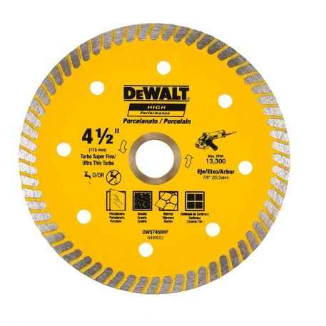 DISCO DIAMANTADO TURBO FINO DEWALT