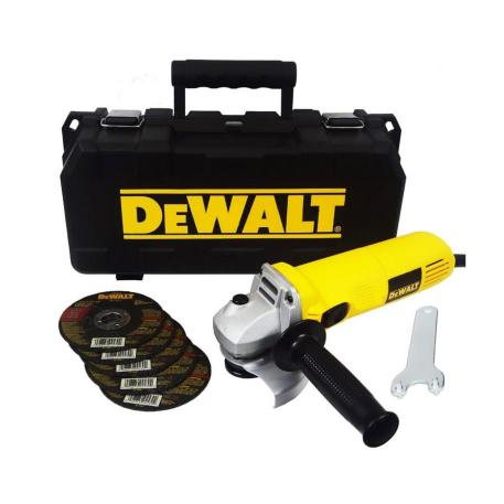 KIT AMOLADORA DEWALT EN CAJA Y 5 DISCOS