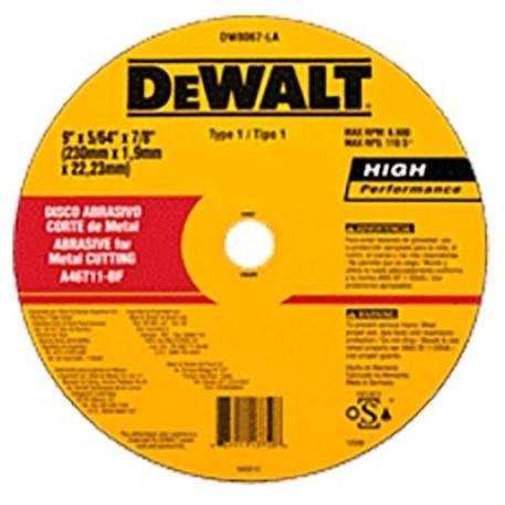 DISCO DE CORTE DEWALT 230 x 2mm