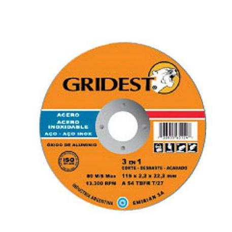 DISCO DE DESBASTE GRIDEST 115 x 6.4mm