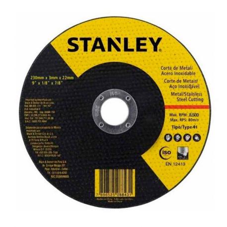 DISCO DE CORTE METAL STANLEY 230 x 2.0 mm