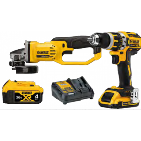 COMBO AMOLADORA TALADRO ION LITIO DEWALT